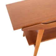 Table basse avec plateau réversible - teck mid-century moderne - design néerlandais