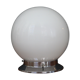 Plafonnier globe en opaline blanche