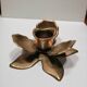 Brass flower candle holder