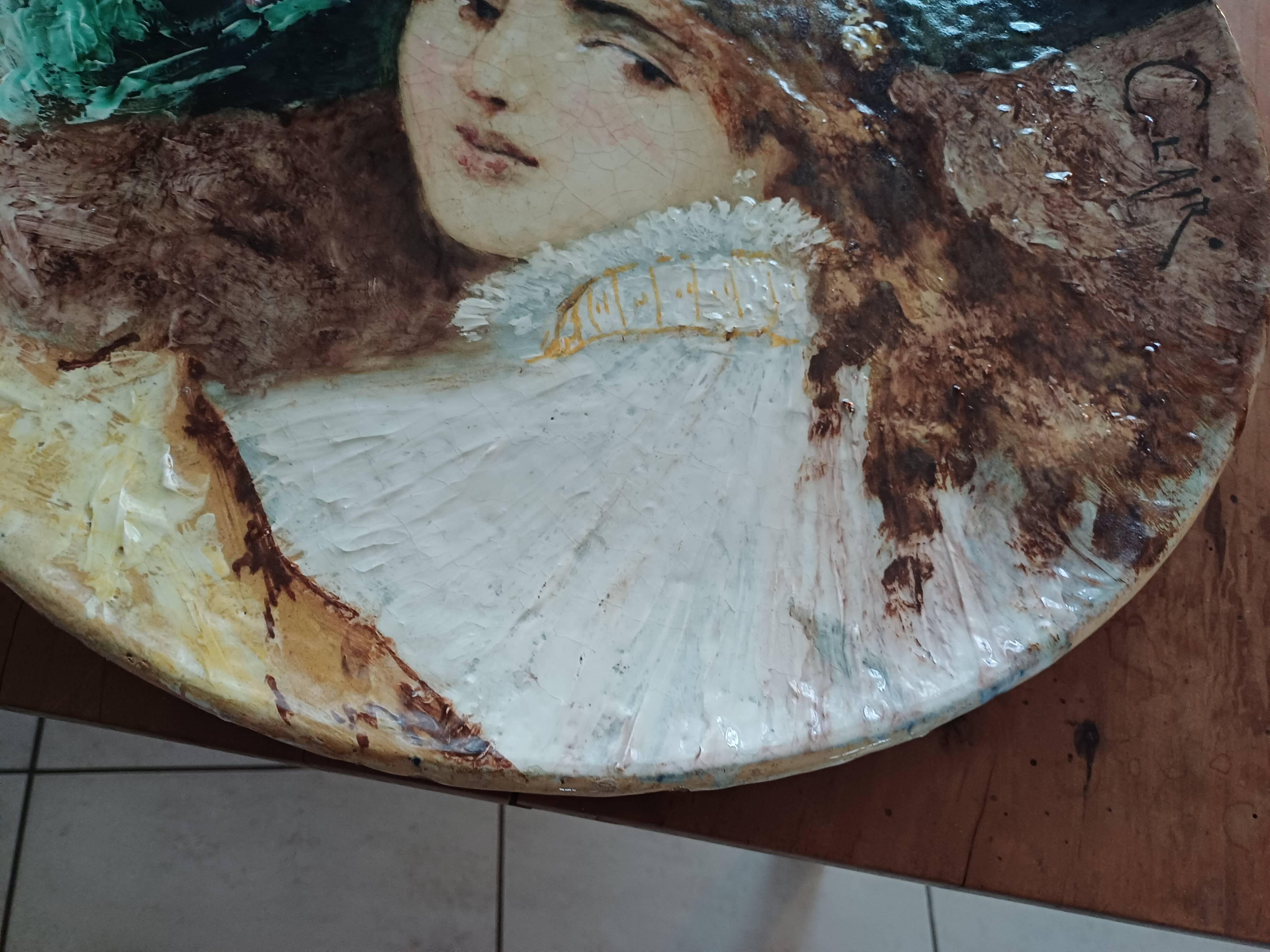 Dominique Grenet Barbotine "Gien" 1821-1885