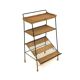Scandinavian rattan magazine rack, Sweden, 1950s