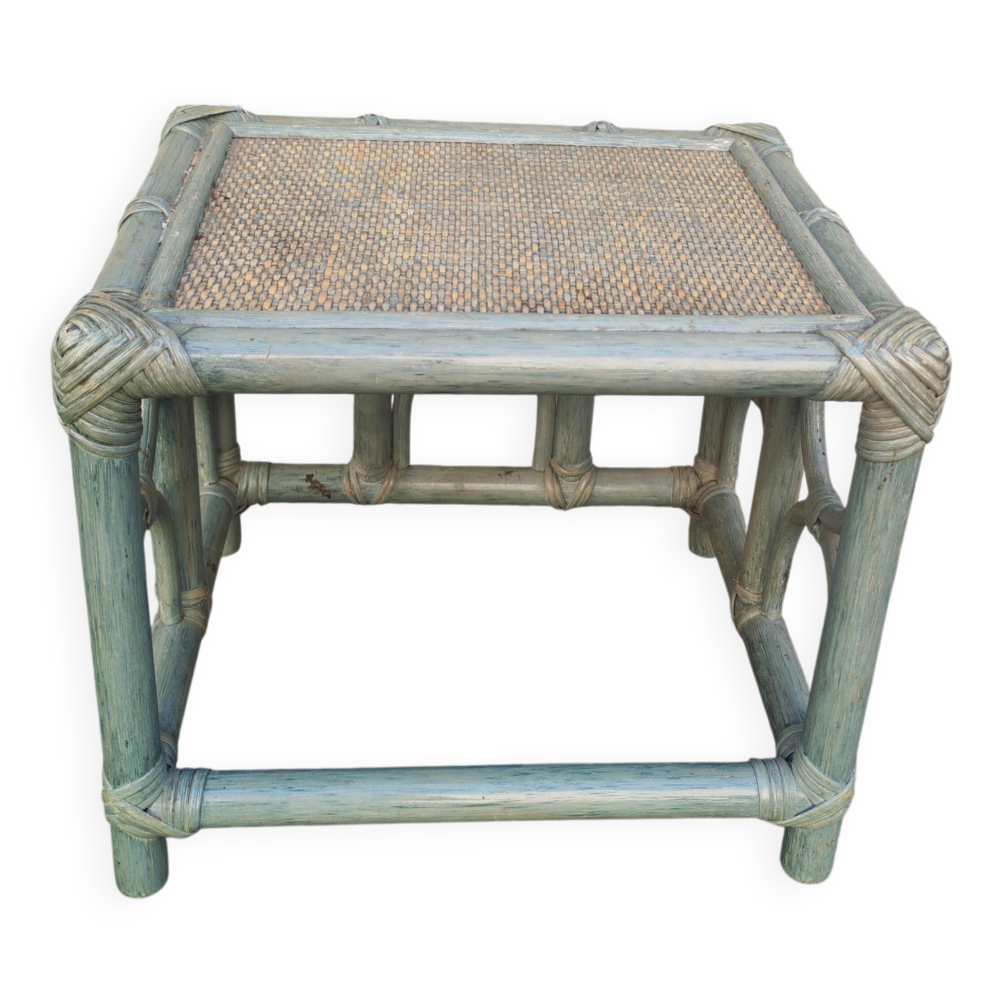 Small bamboo side table