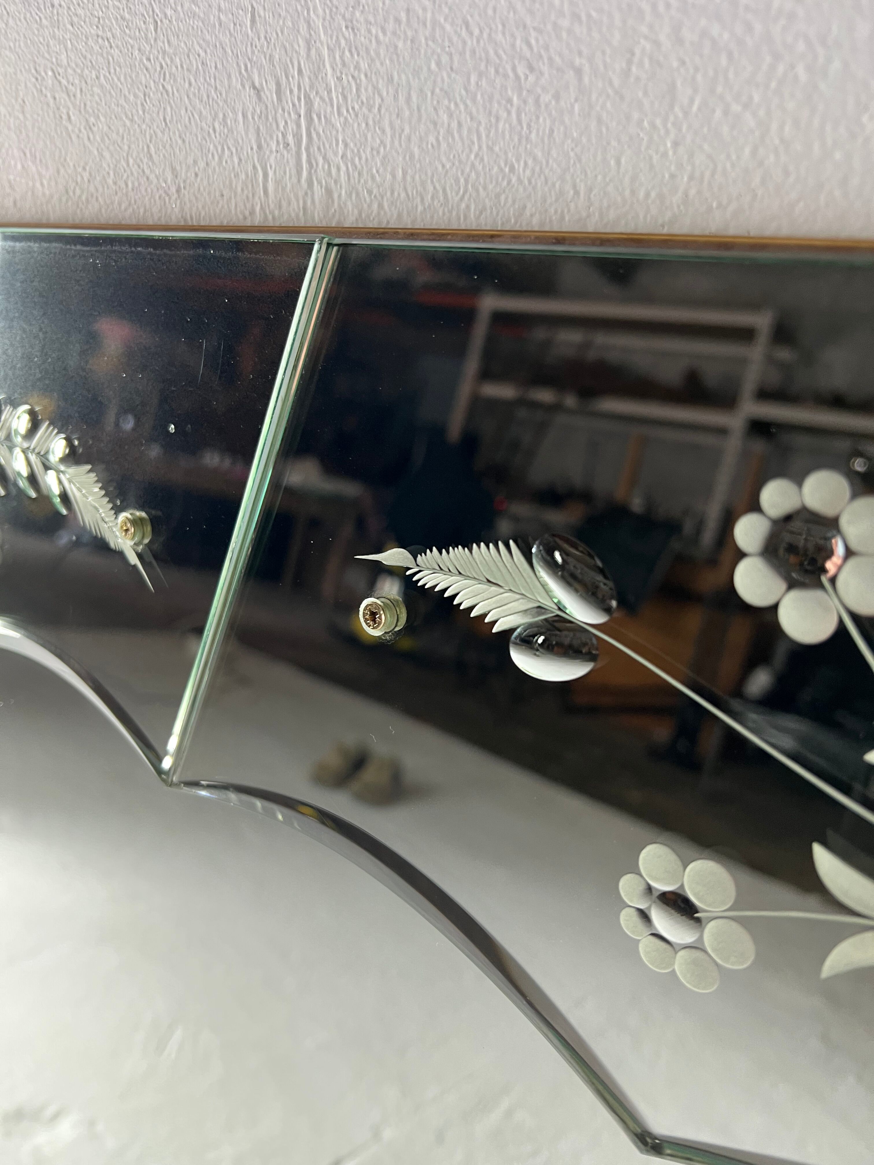 Venetian mirror 60s, 200 x 91 cm