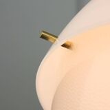 Italian Space Age Pendant in Brass and Plexiglass, 1970s