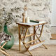 Rattan side table