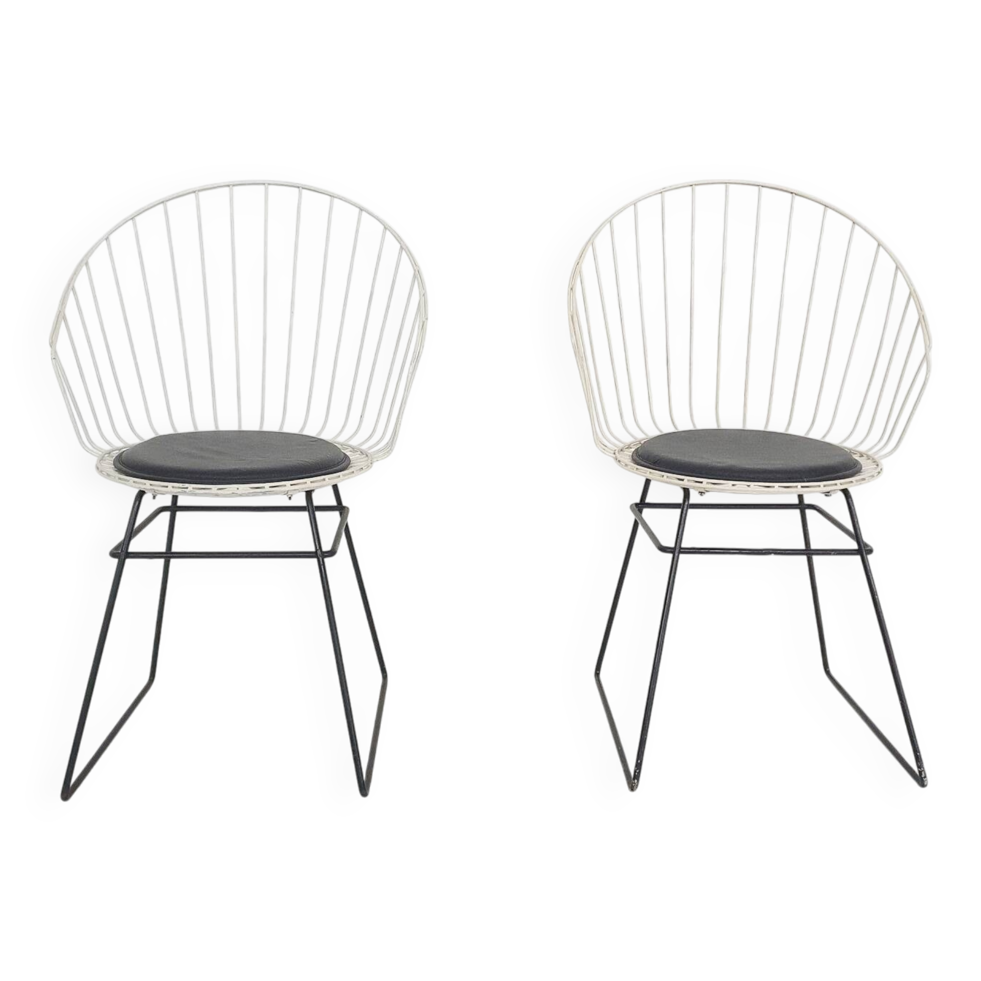 D. Dekker for Tomado wire chairs, The Netherlands 1950's