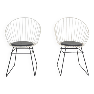 D. Dekker for Tomado wire chairs, The Netherlands 1950's