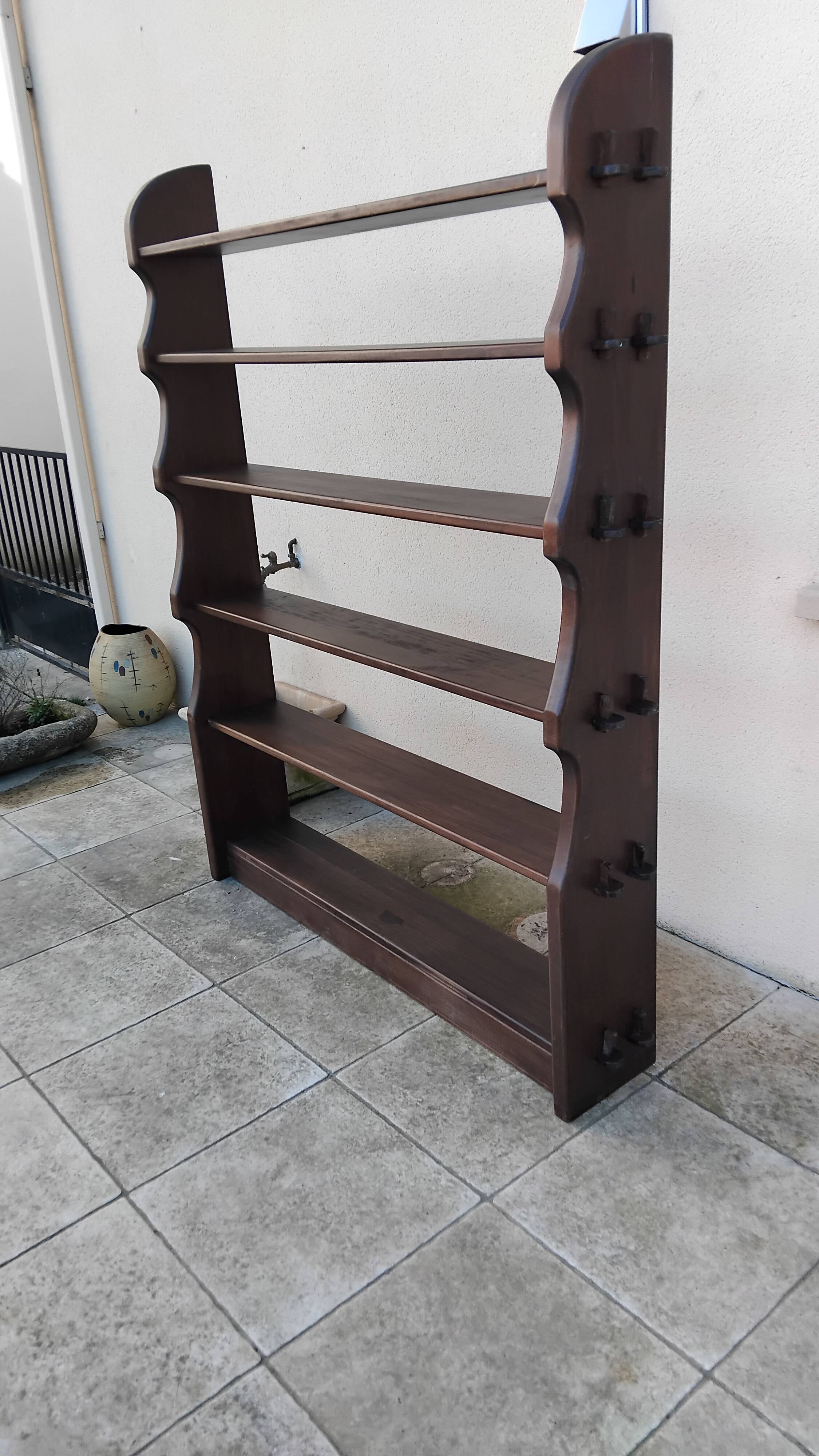 Brutalist design Scandinavian bookshelf Olavi Hänninen vintage