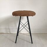 Vintage 70's cowhide stool