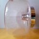 Applique ou plafonnier space age en verre bullé 1970