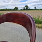 Baumann gondola chair in wood and cane