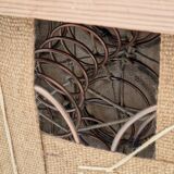 1950s, Danish vintage relax chair in green fabric, original condition.