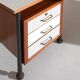 Corner Desk in Painted Metal, Wood, Formica, and Brass by Sergio Coradeschi, 1950s