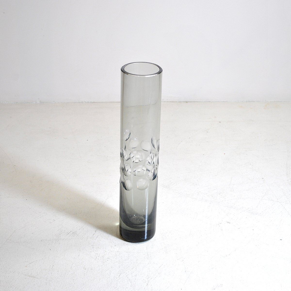 Cylindrical smoke-coloured vase, 1960s.