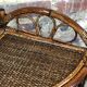 Corner shelf in rattan 70