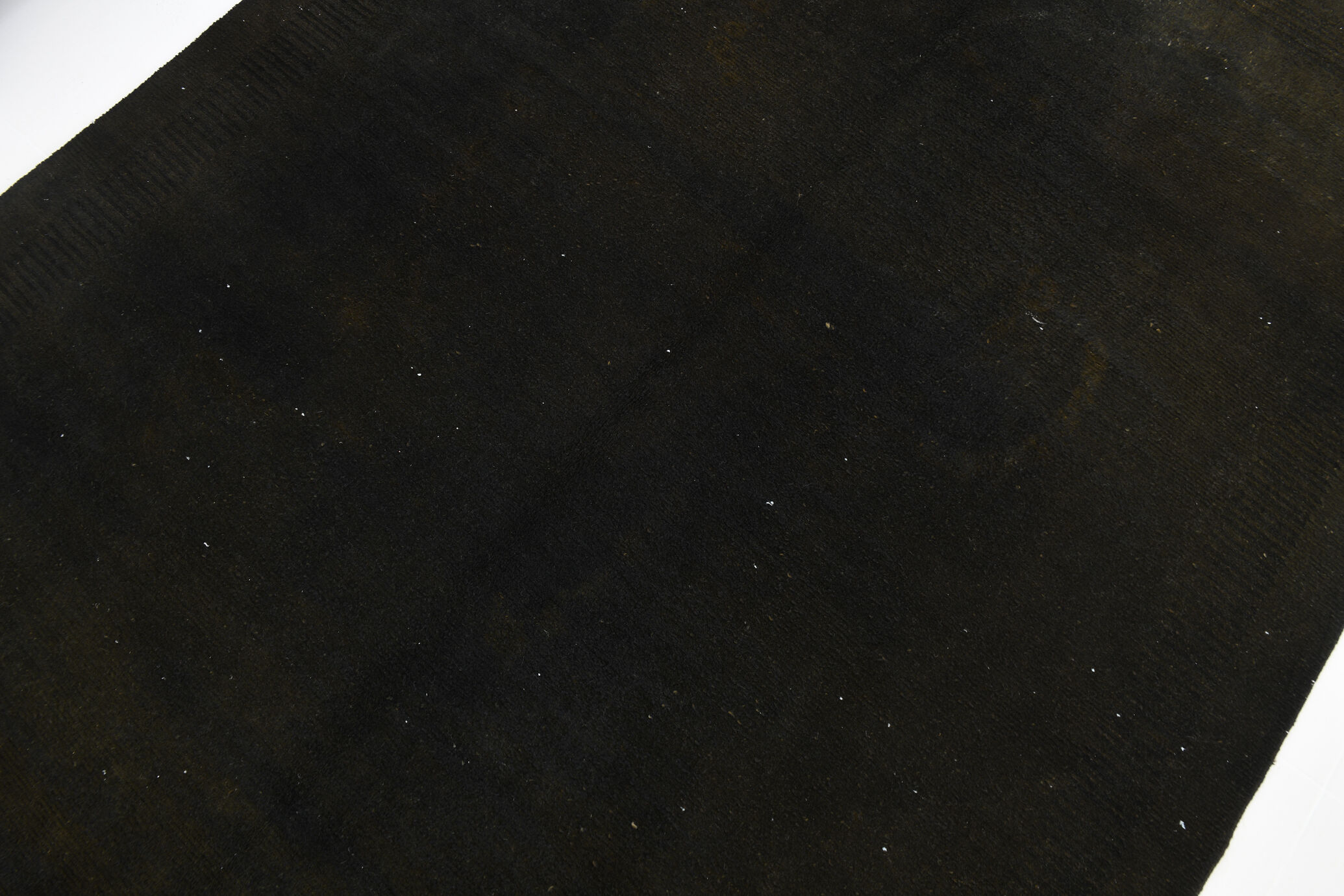 Handmade brown vintage rug 195x288cm