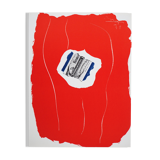 Robert motherwell: red composition - original lithograph