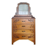 Art Deco dressing table, vintage antique furniture