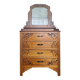Commode coiffeuse art déco, meuble ancien vintage