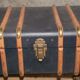 Black wooden trunk