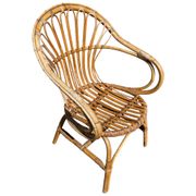 3 rattan armchairs from the 60'S