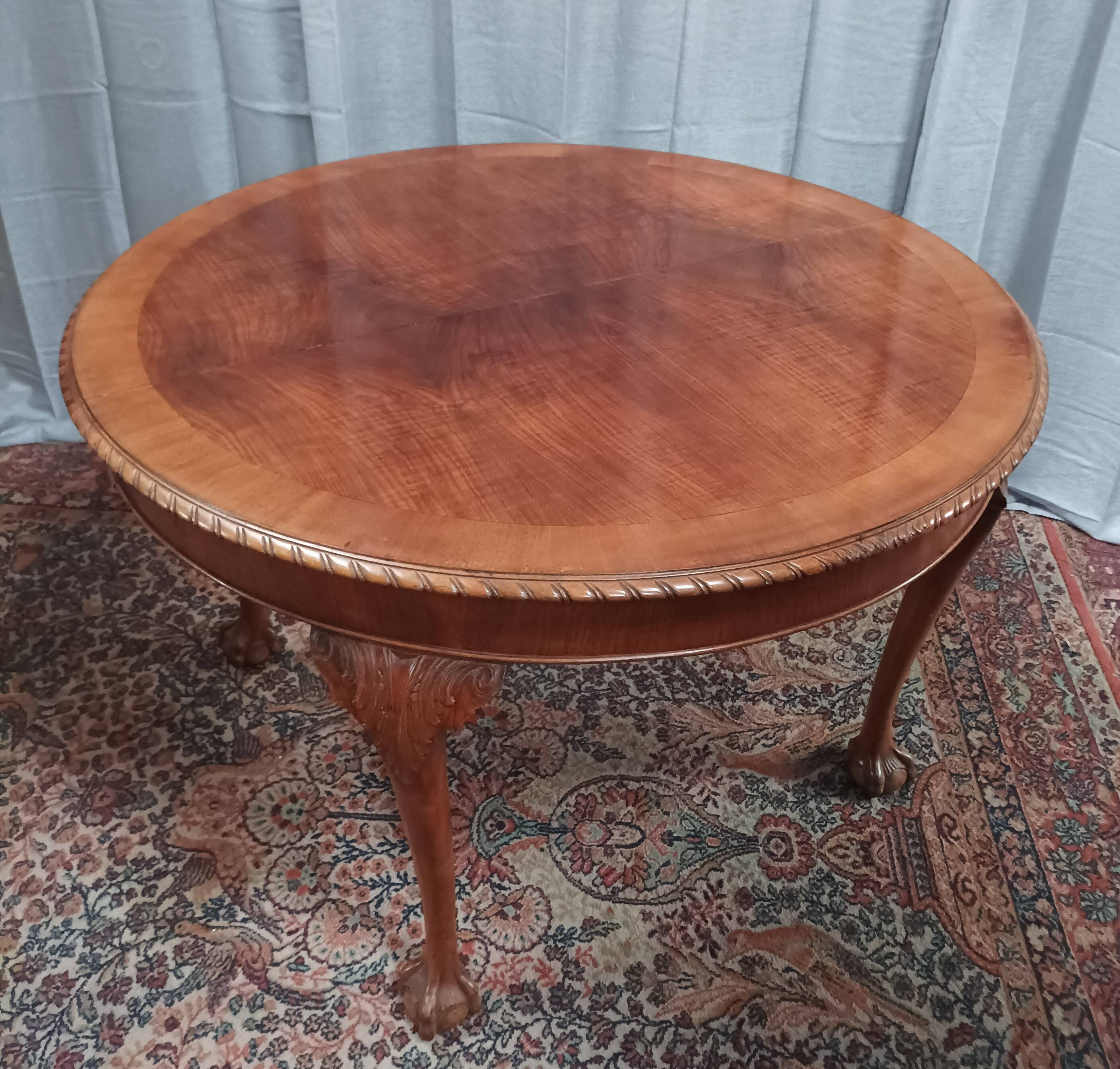Mahogany Chippendale table Maison Jellinek Paris
