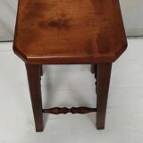 Tabouret en bois massif vintage