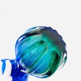 Large Murano Sommerso Vase 33cm - Cobalt Blue & Emerald - 2.8kg