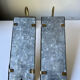 Pair of art deco vintage brass wall candle holders sconces