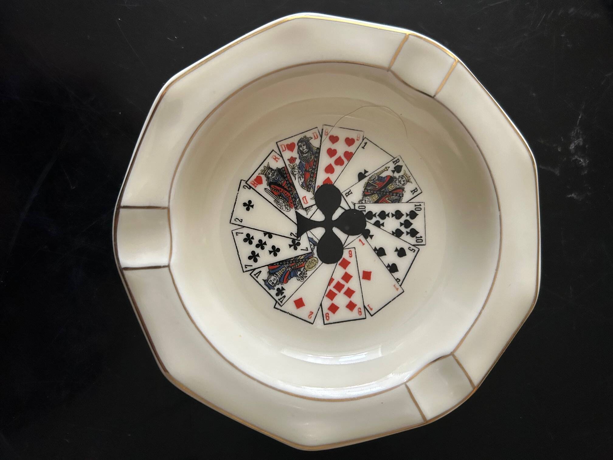 set of 4 Bernardaud ashtrays