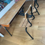 Double vintage school desk