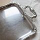 Vintage silver-plated service tray – Rococo handles