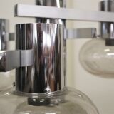 Chrome ceiling lamp by Toscana Luce, 1970s
