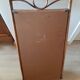 Vintage rattan entryway mirror