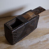 Old wooden spice box