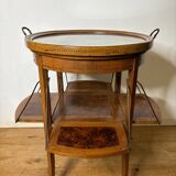 English tea table, with system, modular shelf and removable top, 1920