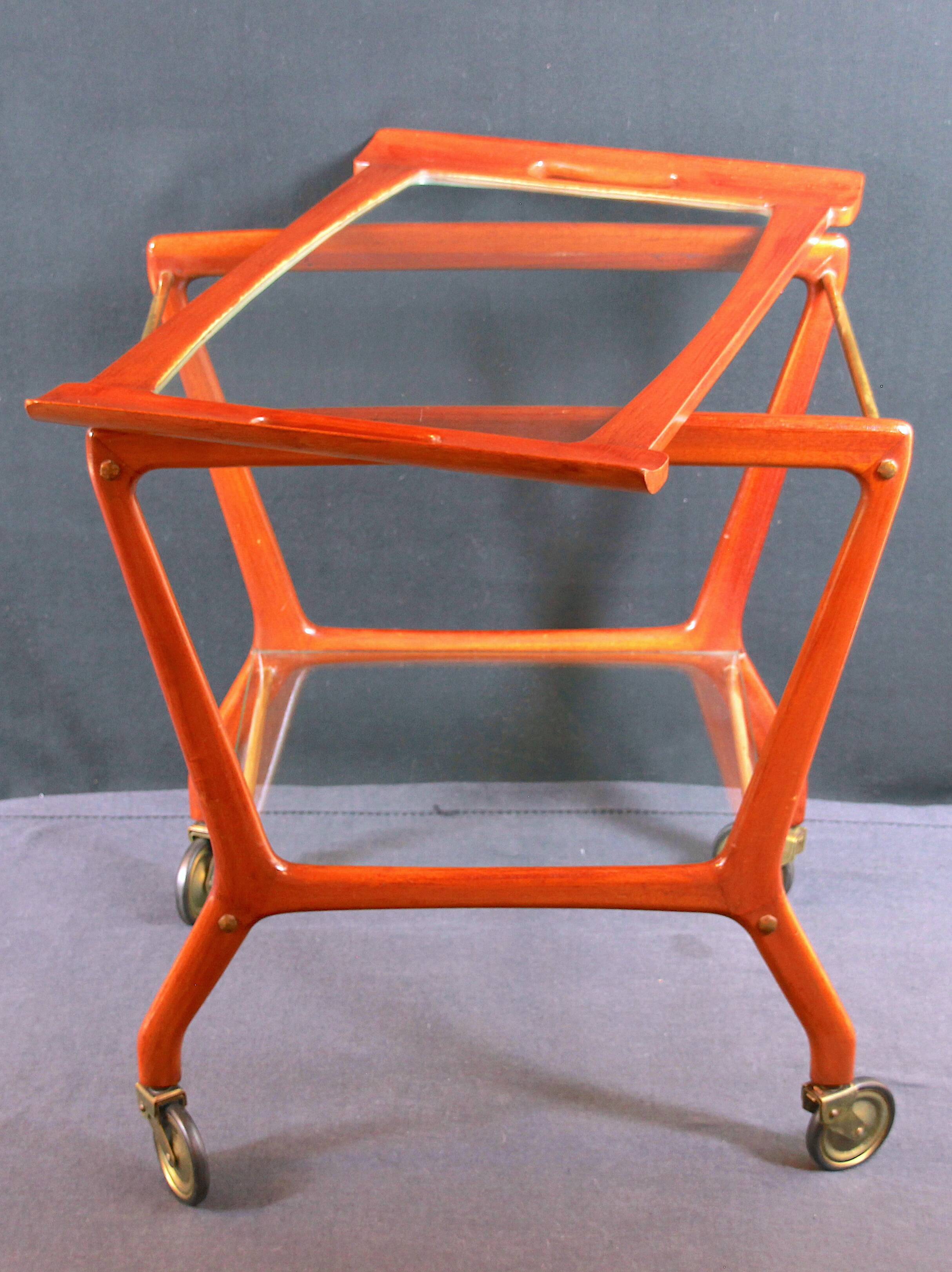 Italian Serving Trolley, Ico Parisi Style for Angelo de Baggis, 1950s