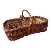 Panier ancien en osier – Travail artisanal – Esprit maison de campagne