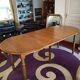 Round table 90 cm extensions six feet