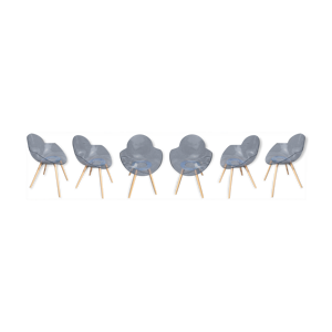 Suite de 6 chaises, pieds