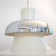 Mandalay White and Silver Pendant Lamp by Andreas Hansen for Louis Poulsen, Denmark
