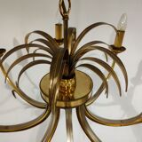 Brass pineapple chandelier, 1970s
