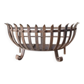 Wrought iron log holder in the shape of a semicircle - 20th century