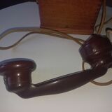 Old hand-cranked telephone