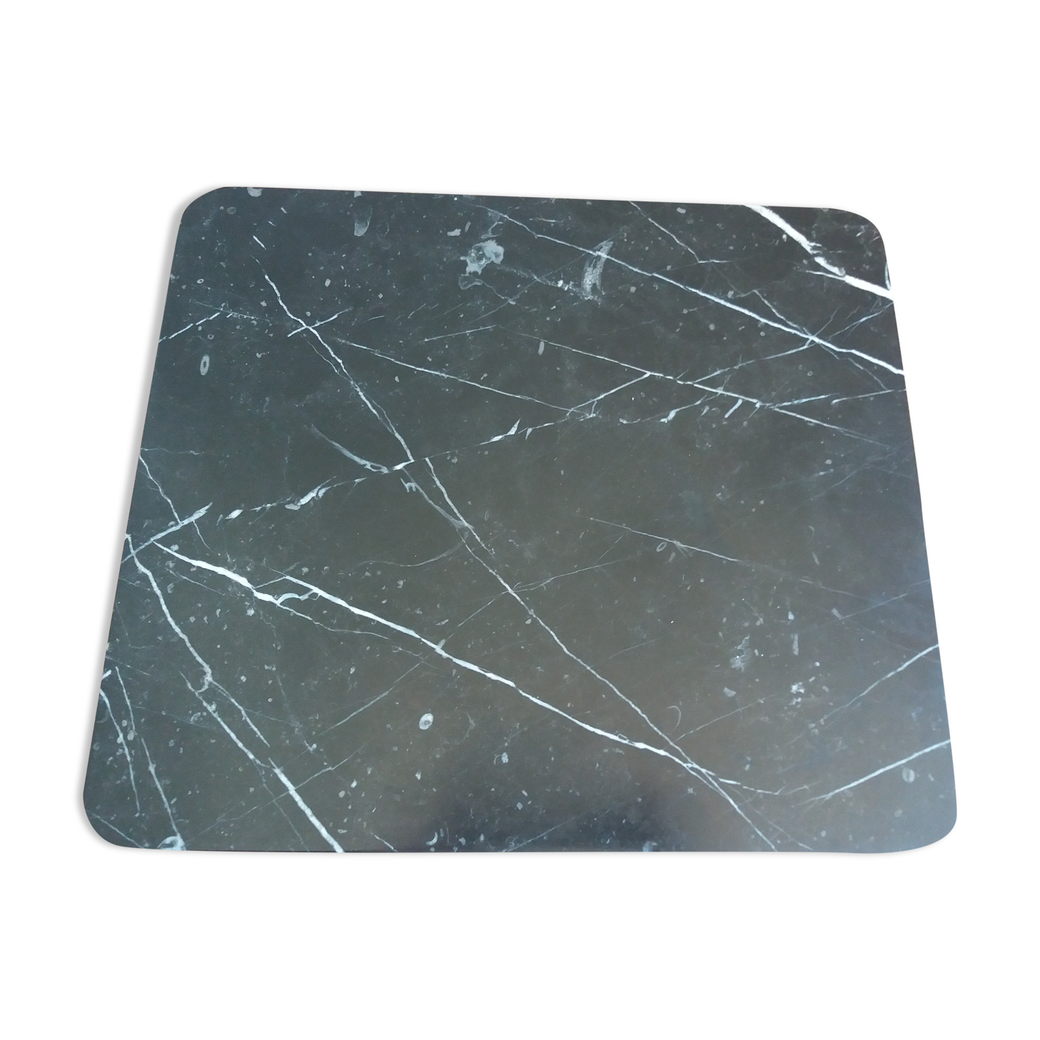 Black and white marble centerpiece top