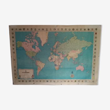 Carte du monde taride