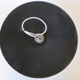 Large ceiling or wall plate orange and white vintage 1950 50s rockabilly