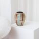 Cream-ivory and multicolor ceramic vase No 27/15 by Dümler & Breiden, German 1960s Mid-Century