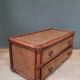 Commode basse en bambou et osier