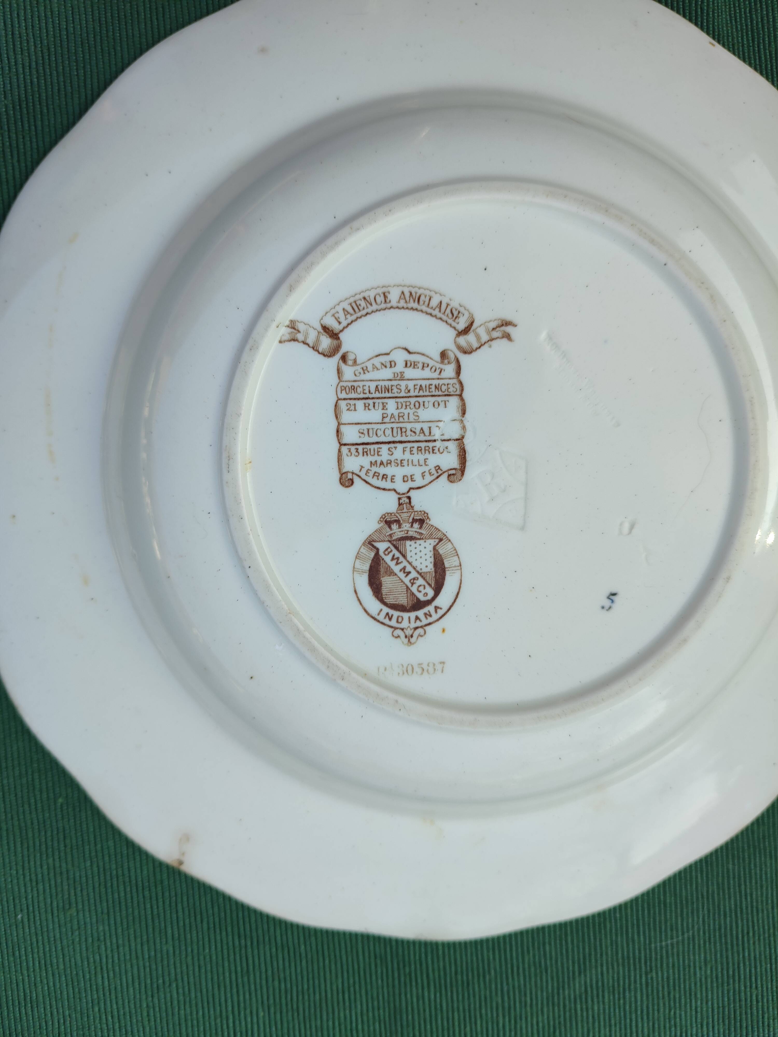 English porcelain serving dish